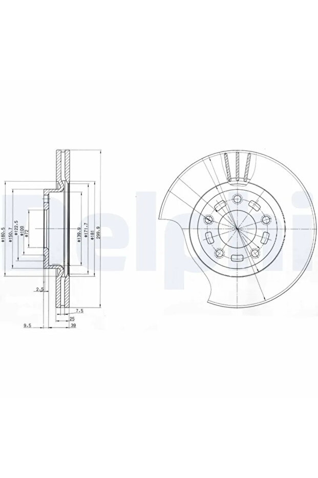 Спирачен диск Mazda 3/5 - 1
