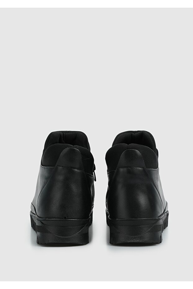 Siyah Deri Kadın Bot - 4