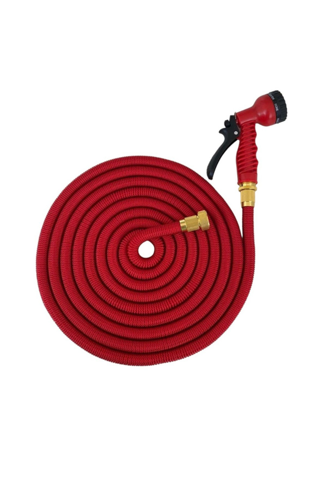Extendable garden hose with 8 function spray gun - 2