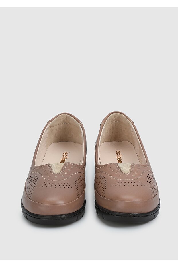 Vizon Deri Kadın Sneaker - 3