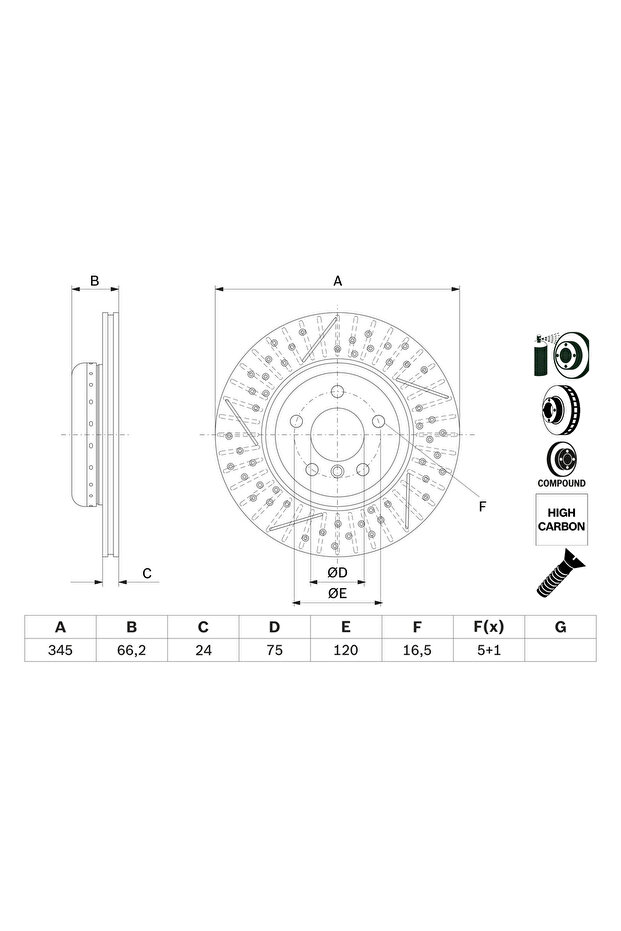 Спирачен диск BMW 3/4 - 4