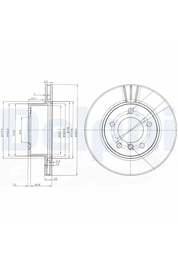 Спирачен диск BMW 1/2 - 1