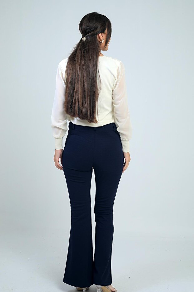Kadın İspanyol Paça Pantolon - 5