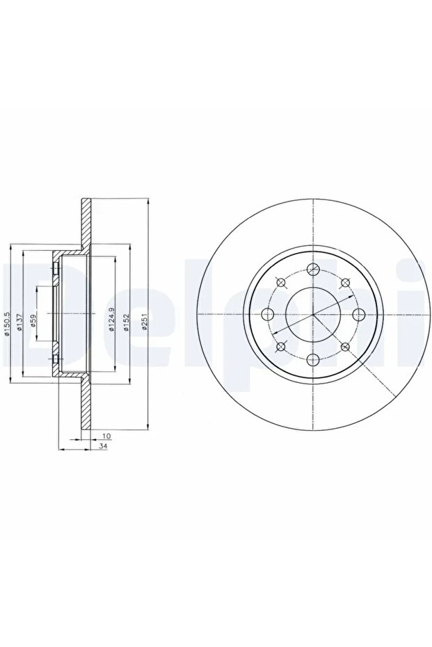 Спирачен диск Alfa Romeo Mito - 1