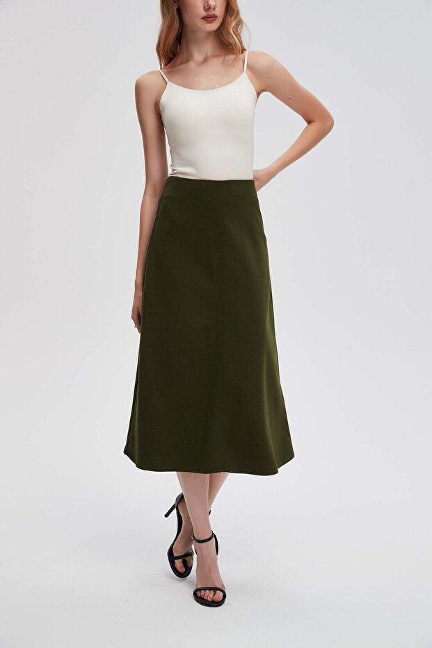 Solid Color Mini Skirt - 3