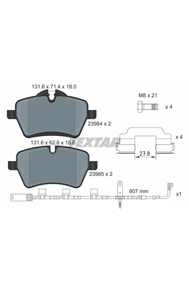 Mini Mini Disc Brake Pad Set - 2