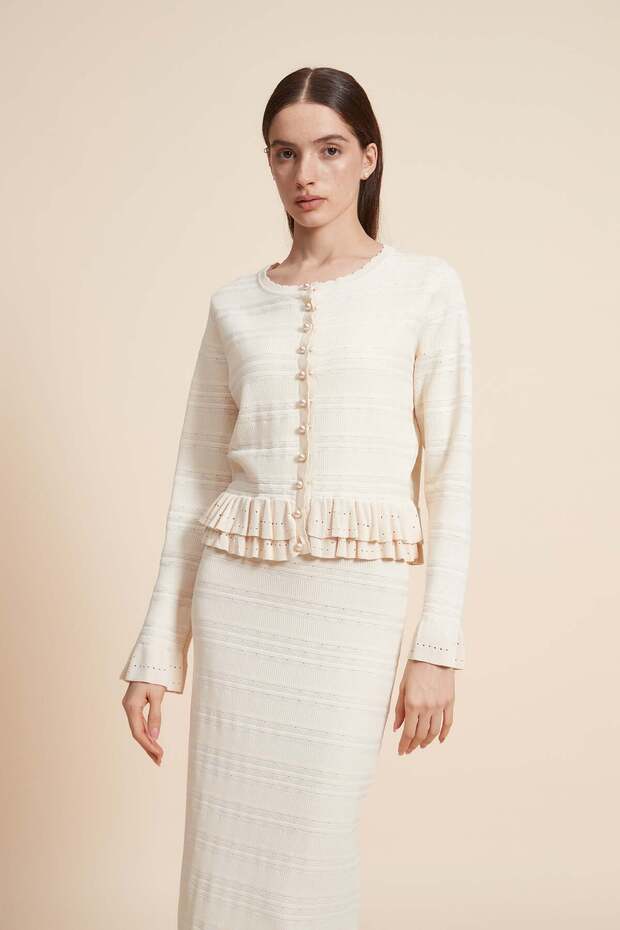 بلوزة بأكمام طويلة وأزرار أمامية - 3