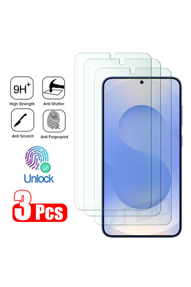 Galaxy S25 3Pcs Glass 3PCS Tempered Glass For S25 S24 Ultra S24FE Screen Protector For S25 Plus S2