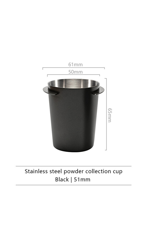 Black 51mm 51/58/53mm Shipping Coffee Dosing Cup Sniffing Mug for Espresso Machine Wear Resistant St