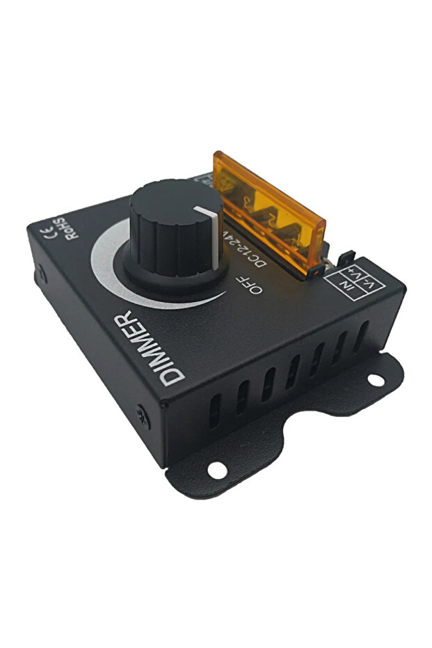DC 12V-24V LED Dimmer Switch 30A LED Monochrome Controller PWM Digital Stepless Dimming for Lamp ... - 2