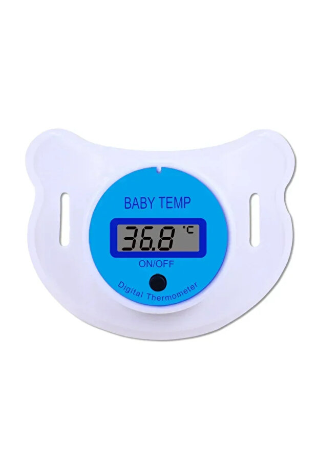 Blue Celsius LCD Children's Health Safety Care Nipple Medical Silicone Pacifier Digital Thermometer
