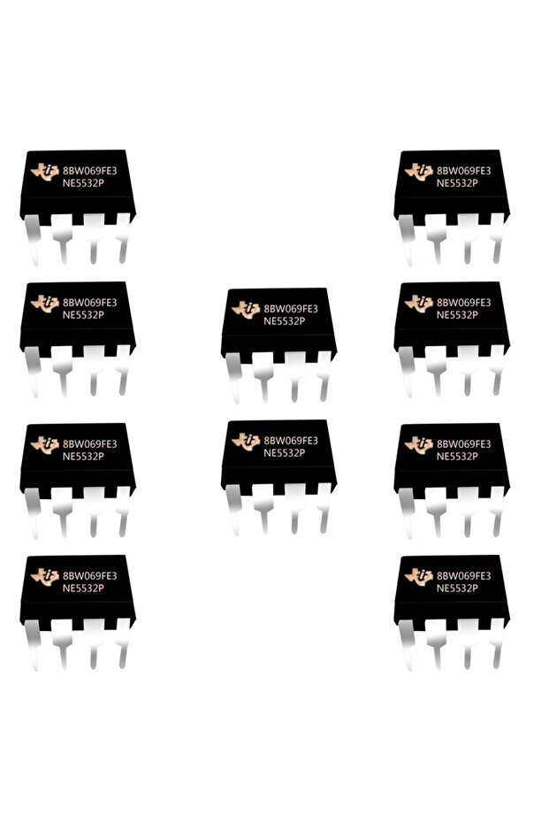 10PCS NE5532P NE5532 Dual Low-Noise High-Speed Audio Operational Amplifier Op Amp Breadboard-Frie... - 1