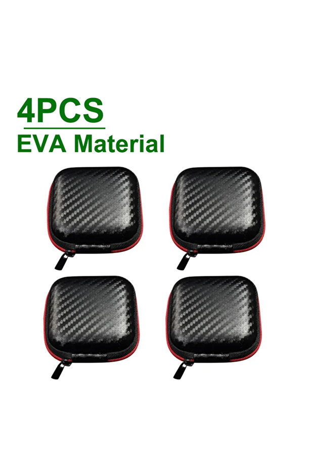 4PCS 1-25pcs Earphones Storage Bag Wired Headphones EVA Zipper Storage Box Portable Hold Storage Cas