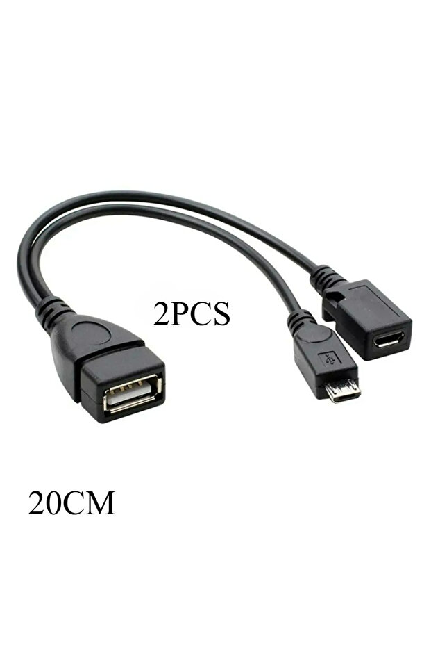قطعتان 2 في 1 كابل OTG بديل لجهاز Fire Stick 4K متوافق مع الهواتف والأجهزة اللوحية التي تعمل بنظام Android Micro USB H