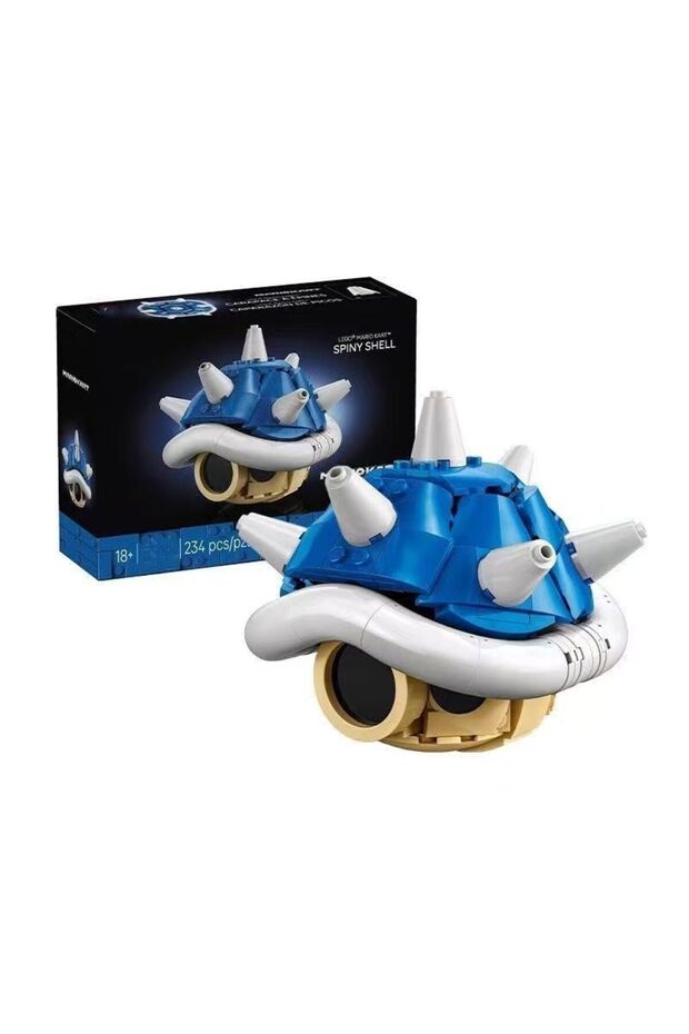 232pcs MOC Game Anime Figures 40787 Kart Spiny Shell Turtle Model Sets DIY Creative Building Blocks - 8