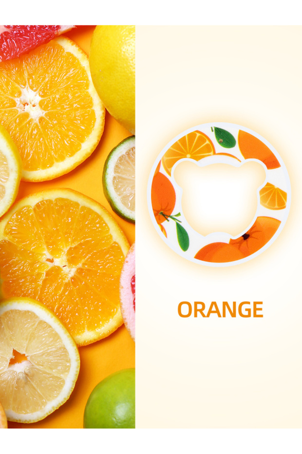 Orange 1pc Bear Shape Flavor Pods Scented Pods Creative Flavour Scent Pods 0 Sugar Used In Flavoured