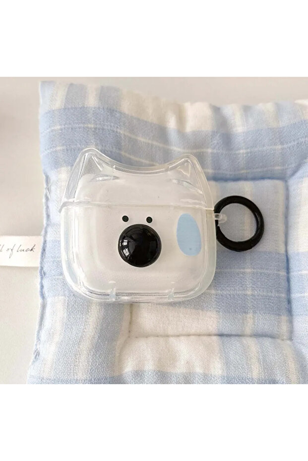 For AirPods Pro2 Style 1 Ins 3D puppy funny dog cartoon wireless bluetooth charging box for airpods