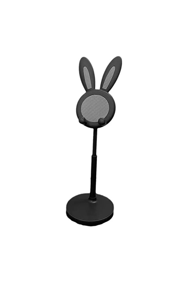 Black Retractable Pink Lovely Rabbit Mobile Phone Holder Stand For iPhone Adjustable Mobile Pho...