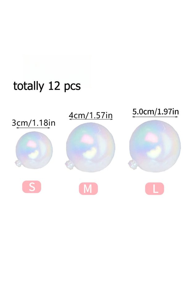 White 12pcs Colorful ball Happy Art Font Red Small Love Heart Cake Topper Birthday Party Dessert Dec