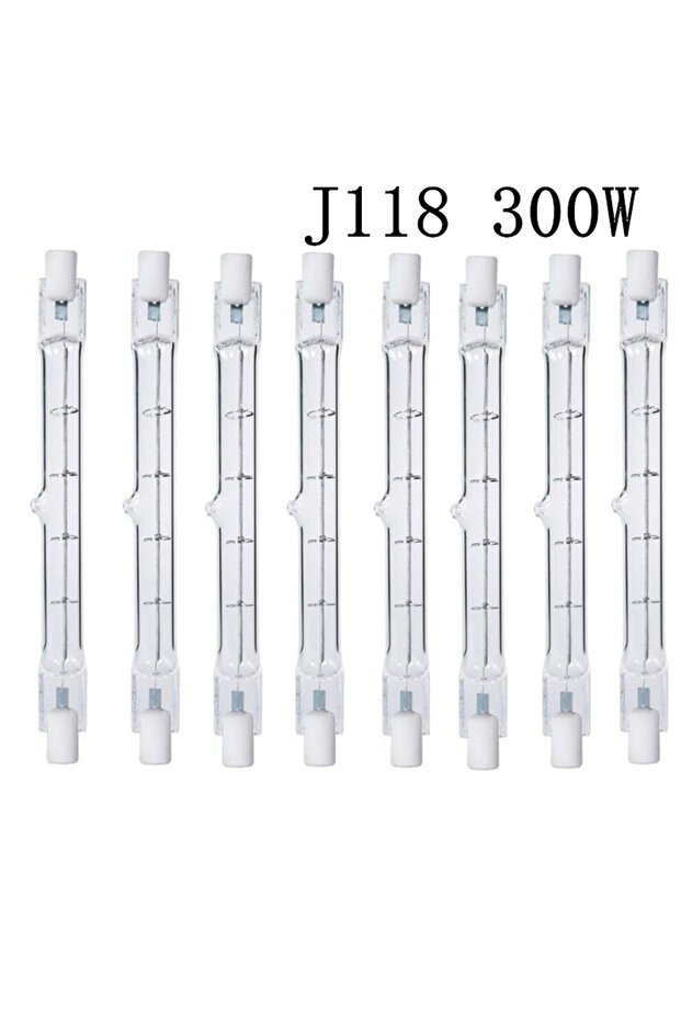 5 قطع J118 300 واط، 1/2/5 قطع R7S، مصباح LED أنبوبي زجاجي COB عالي الطاقة، بديل لمصابيح الهالوجين