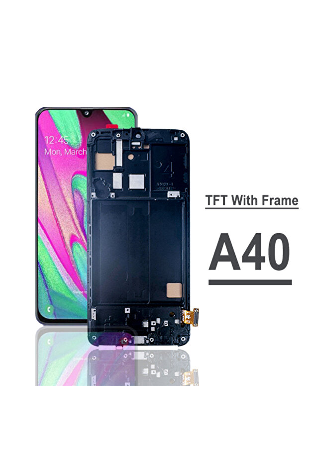TFT With Frame Super LCD With Frame Display Screen For Samsung Galaxy A40 A405F A405FN LCD Display D - 1