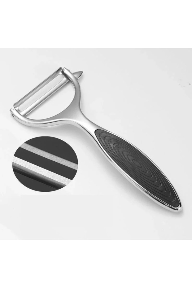 مقشرة خضراوات من الفولاذ المقاوم للصدأ Black-flat-09-08، مقشرة بطاطس متعددة الوظائف، مبشرة جزر، مبشرة فواكه