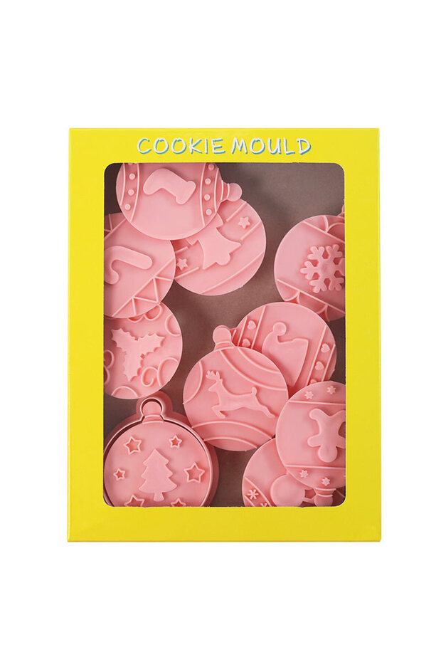 10 Style-1 Pack Christmas Cookie Mold Set Creative Baking Tools Holiday Biscuit Cutter Sugar Cookie