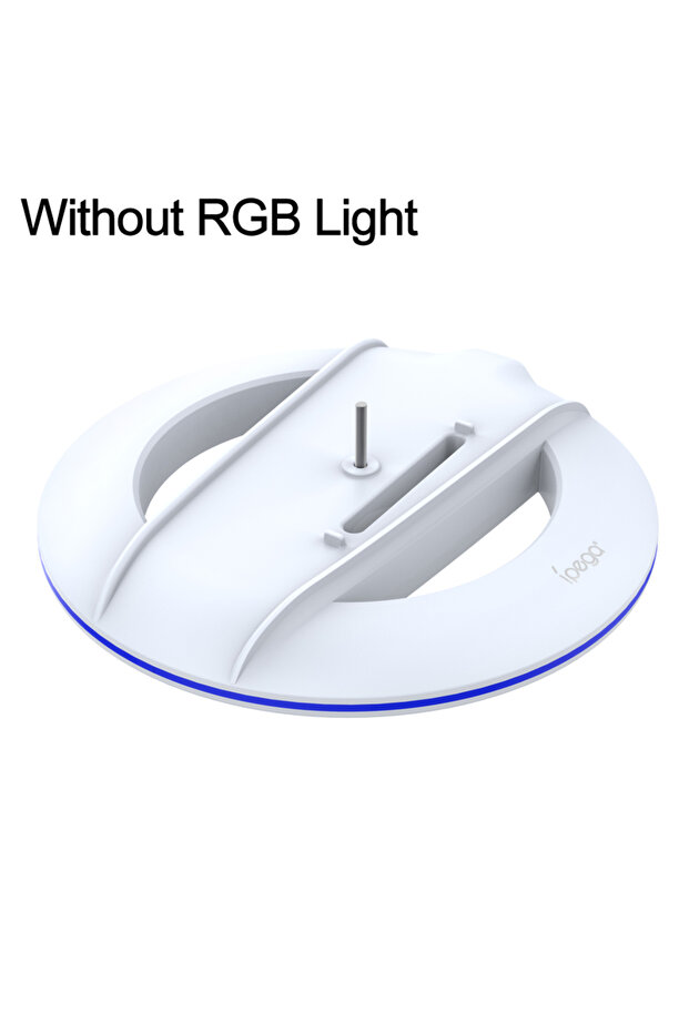 حامل تبريد عمودي أبيض بدون RGB مع إضاءة RGB لجهاز PS5 Slim Disc/Digital Edition