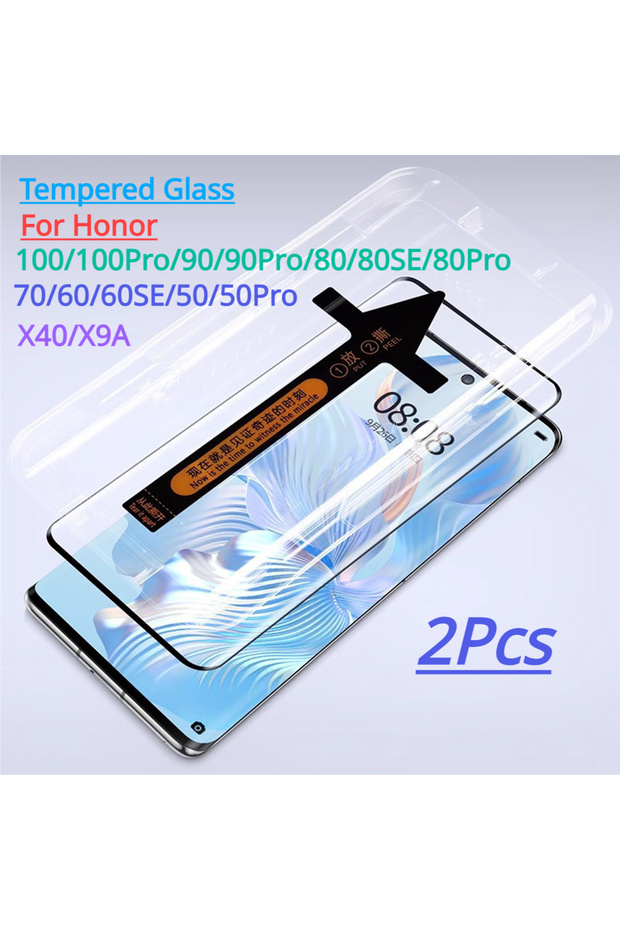 2PCS Honor 90 2Pcs Tempered Glass For Honor 100 90 Pro 80 SE 70 60SE 50 Pro X9A X40 Screen Protector