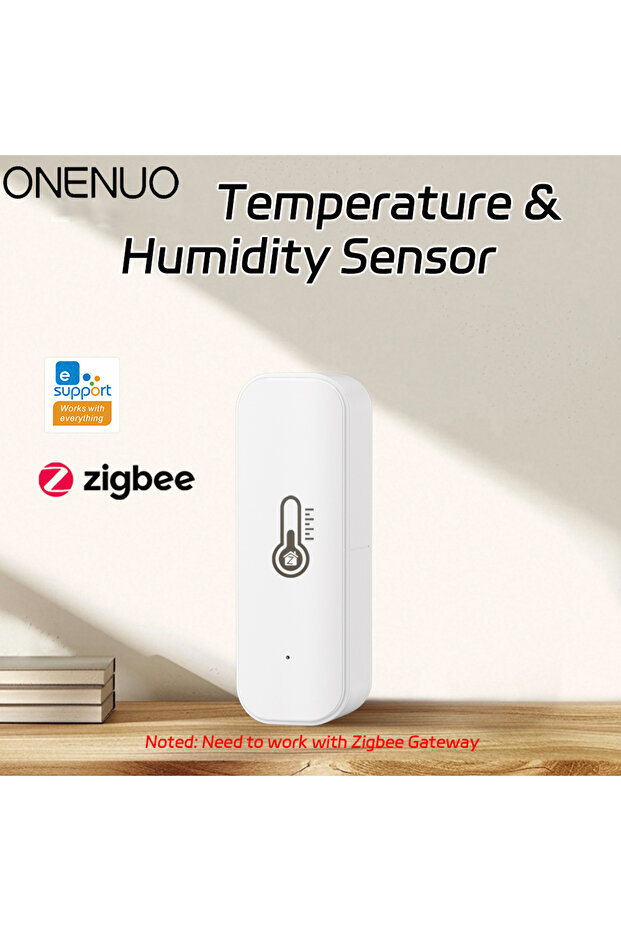 WHITE Ewelink ZigBee Smart Temperature Humidity Sensor Battery Powered APP Control Thermometer Hygro - 1