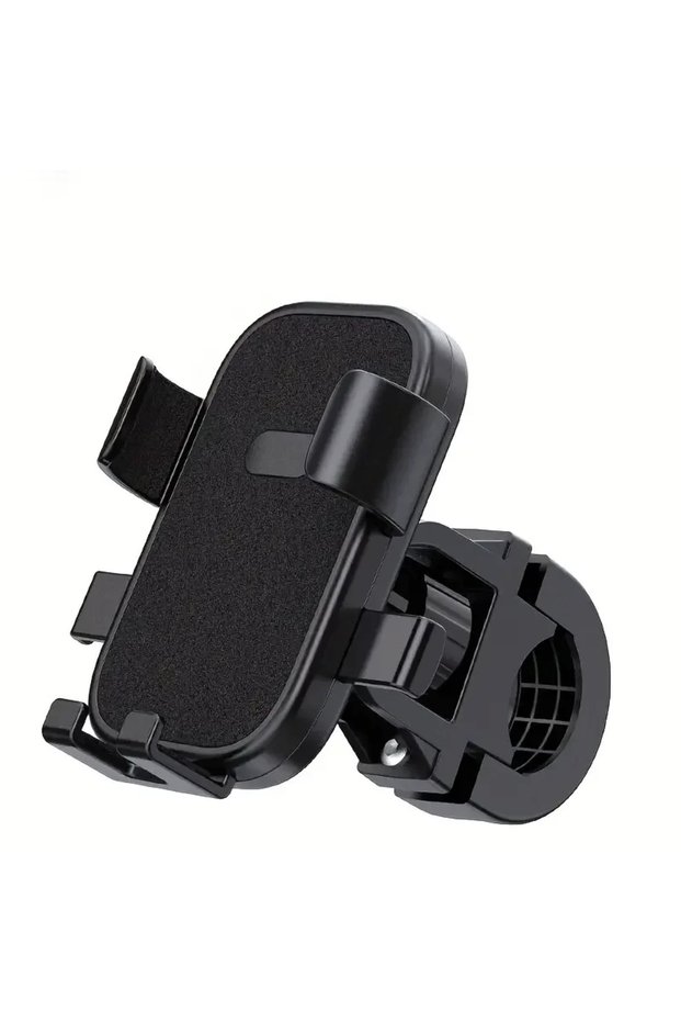 Black Bike Phone Holder Motorcycle Phone Holder 360° Rotating Adjustable Car Navigation Stand Outdoo