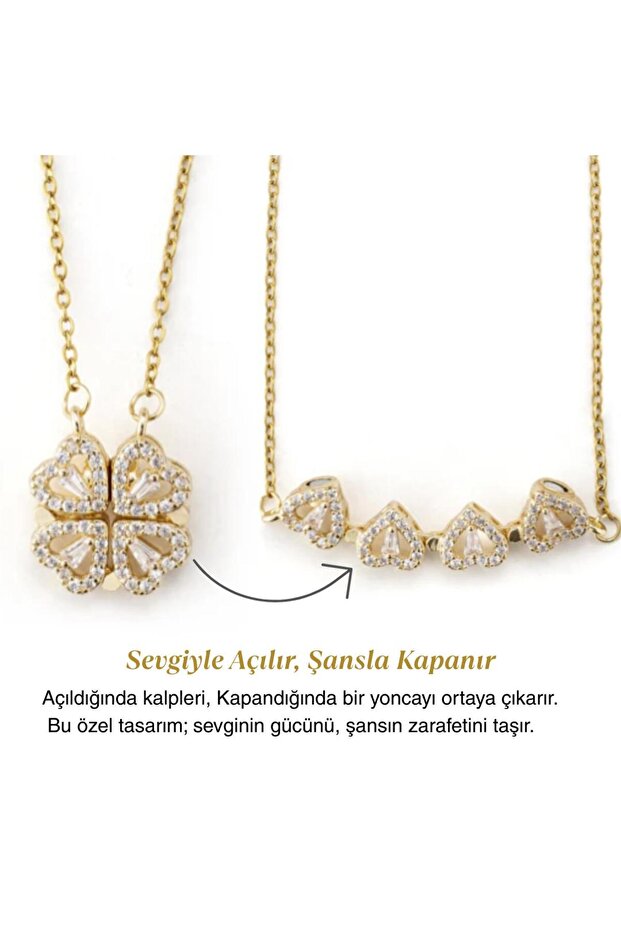 "Kadınıma" Yonca Kolye Hediye Seti - 6