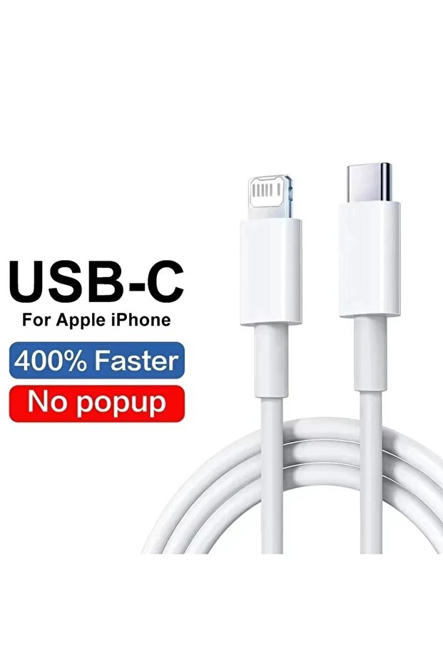 كابل USB-C إلى L بطول مترين، يدعم الشحن السريع بقوة 35 واط، كابل USB أصلي للشحن السريع لأجهزة iPhone 11 و12 و13 و14 Pro وXS Max وXR وX و6