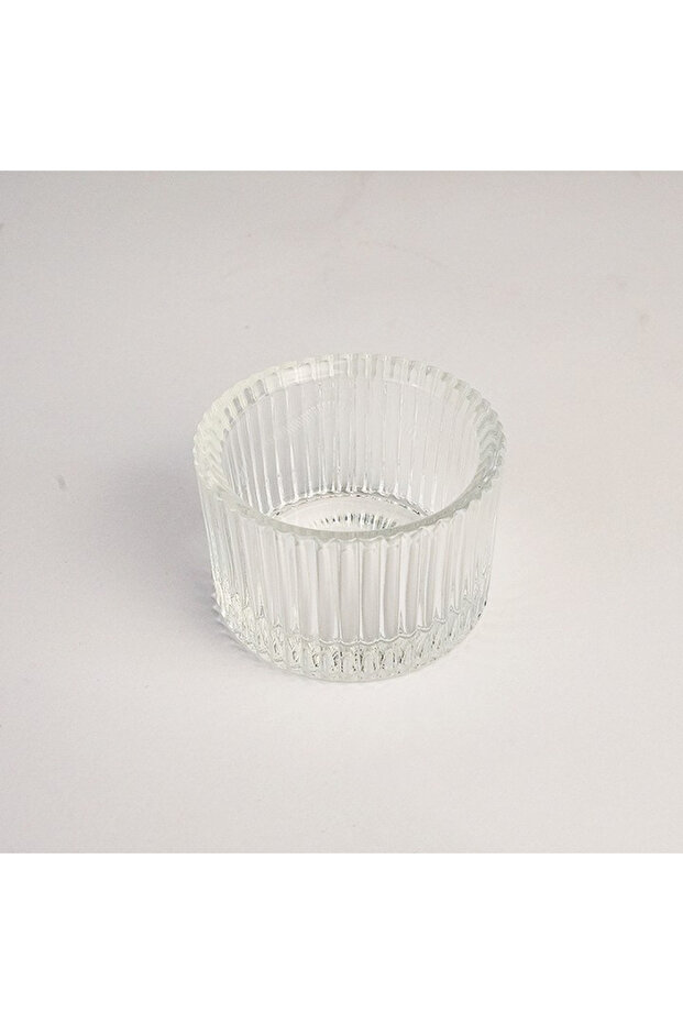 2Pcs ZT025 2Pcs Glass Tealight Candle Holder Small Clear Mini Candlestick Table Centerpiece Home Dec