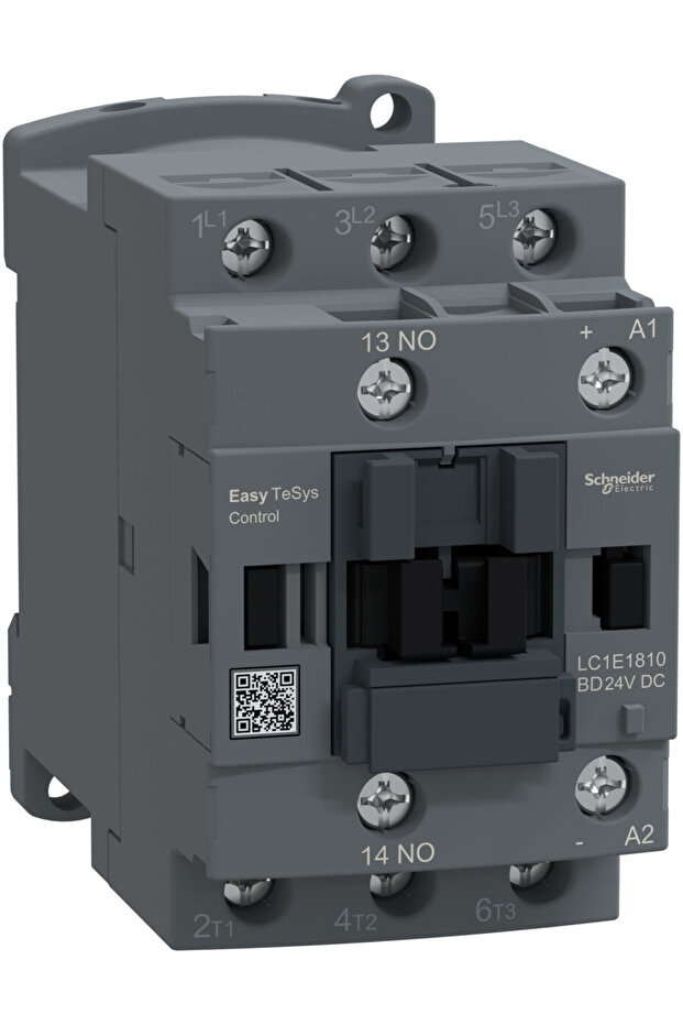 Easy TeSys Control AC3 18A 3P 1NO power contactor 24V DC coil - 1