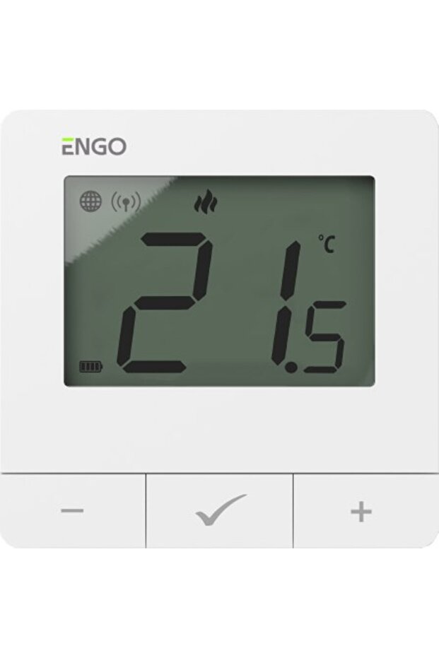 ENGO E25BATW Internet Temperature Controller, Surface-Mounted, ZigBee868MHz, Battery-Operated, White - 1