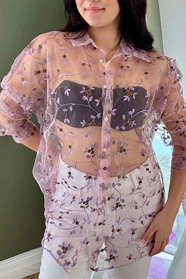 Özel Seri Dantel Gömlek G8332 - 8