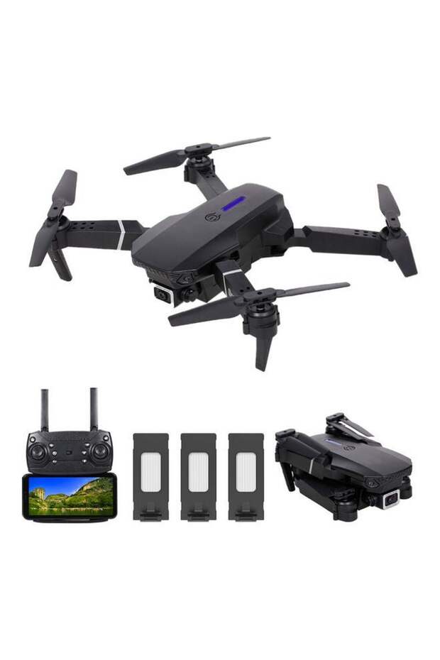 RC Drone with Camera 4K Camera,WiFi FPV Drone Headless Mode,3D Filp RC Qudcopter with 3 Batteries - 1