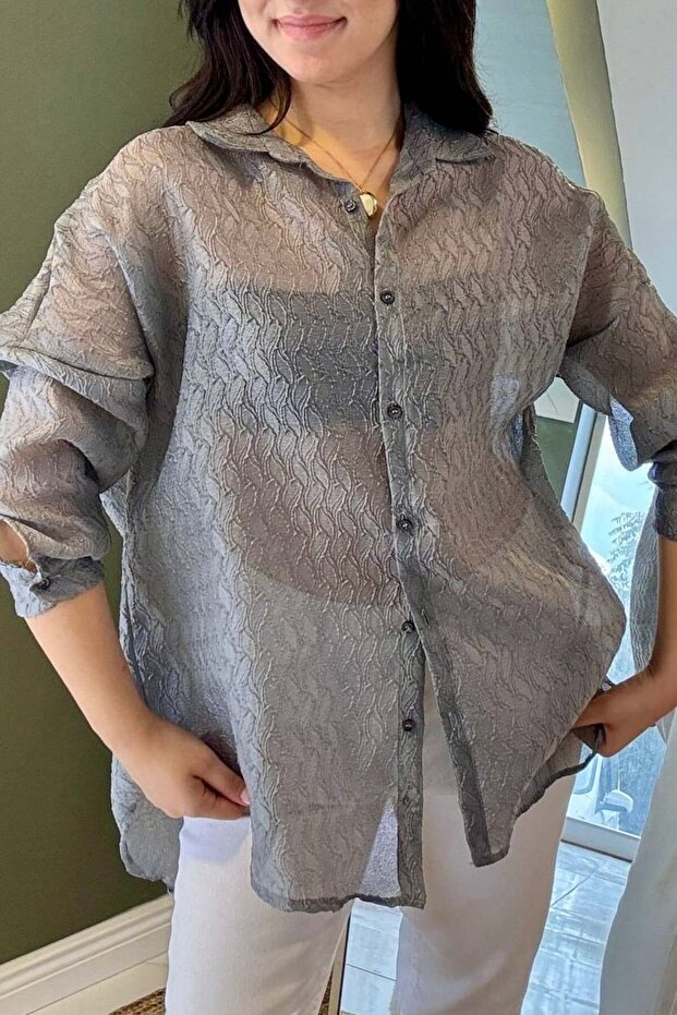 Özel Seri Dantel Gömlek G8332 - 2