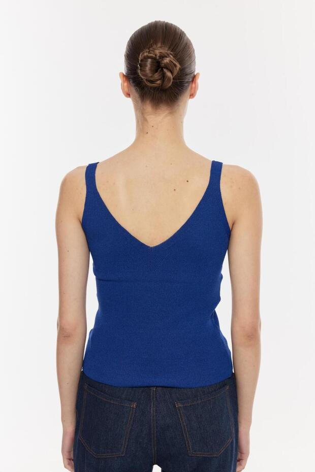 V Yaka Şık Bluz - 6