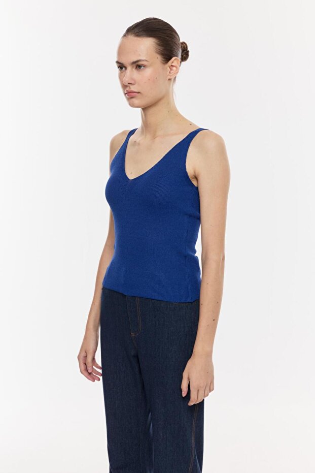 V Yaka Şık Bluz - 2