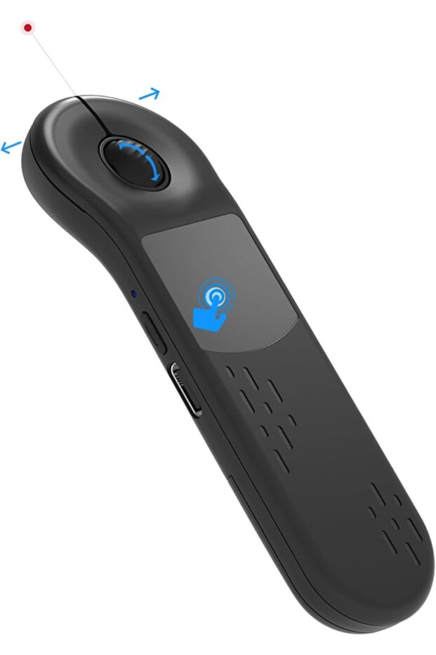 3-Link Air Mouse for PC/iOS/Android with Touchpad, Rechargeable Wireless Presentation Clicker, Bluet - 1