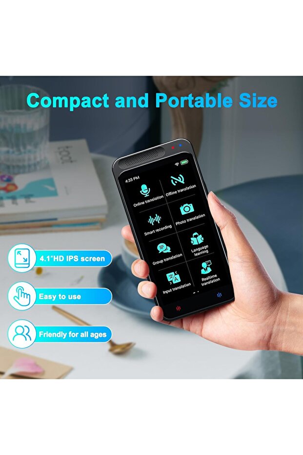 Carpower Language Translator Device, AI Intelligent Foreign Language Translator with 138 Languages, - 8