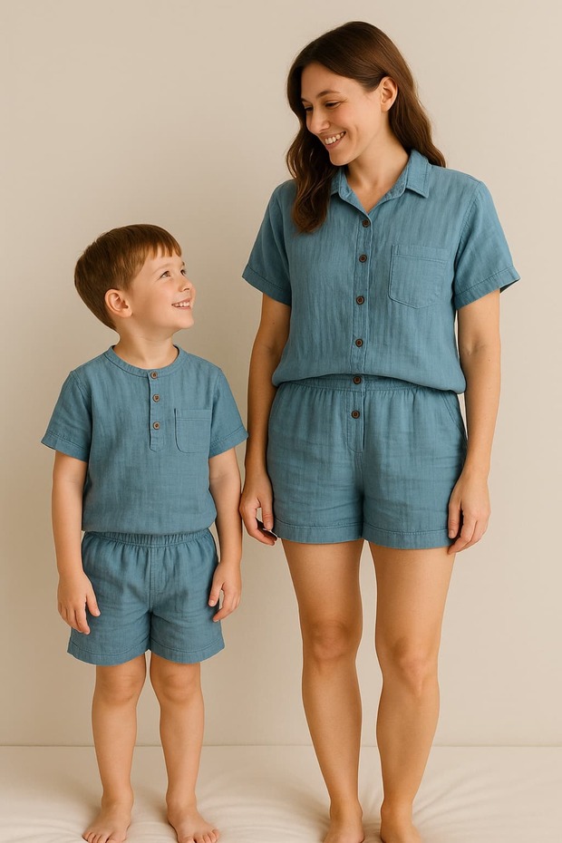 Silence Bebe Yaka Mother Pajama Set