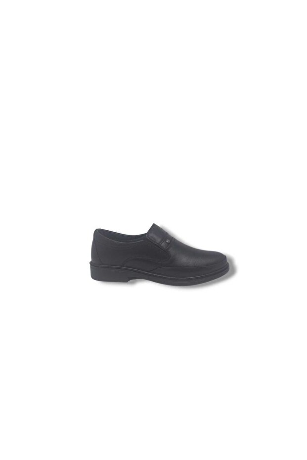 Paggi 608 Men's Black Genuine Leather Daily Use Poly Sole (Light) Shoes