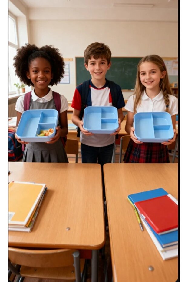 حاوية تخزين مربعة 3 أقسام - 4