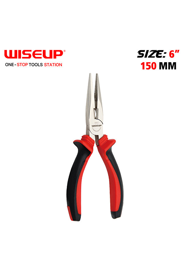 Regular long nose pliers 6''. - 2