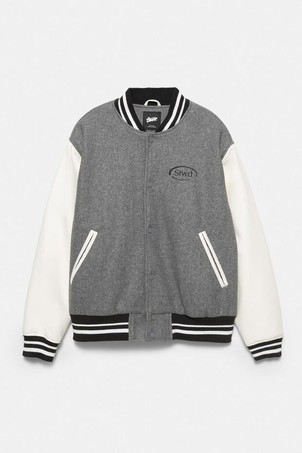 Nakışlı kolej ceketi - 8