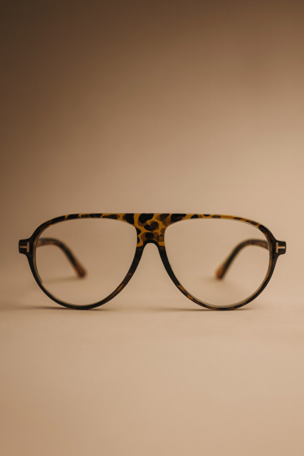 Li̇ne Leopard Blue Light Protection 2025 New Season Popular Drop Frame Screen Glasses