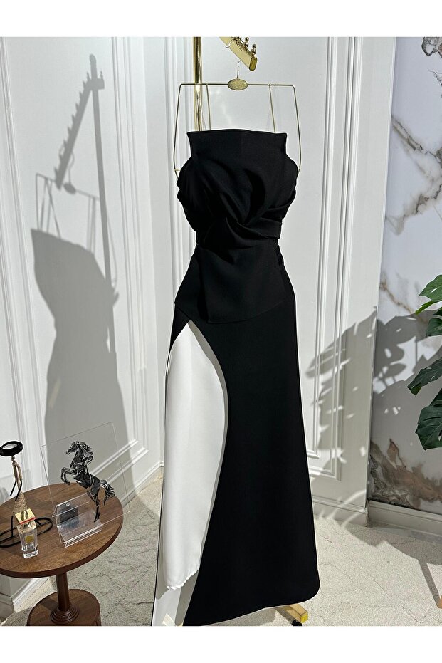 فستان اسود ناعم - 6